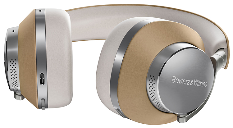 Bowers and Wilkins Px8 Wireless Headphone Tan Finish Close-up View