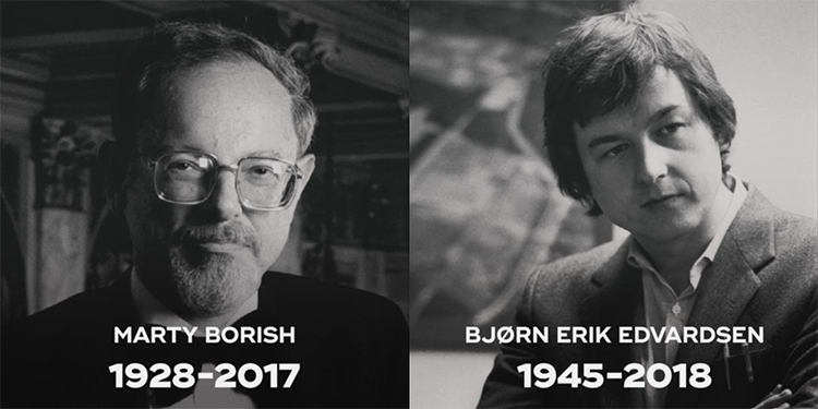 Portraits of Marty Borish and Bjorn Erik Edvardsen