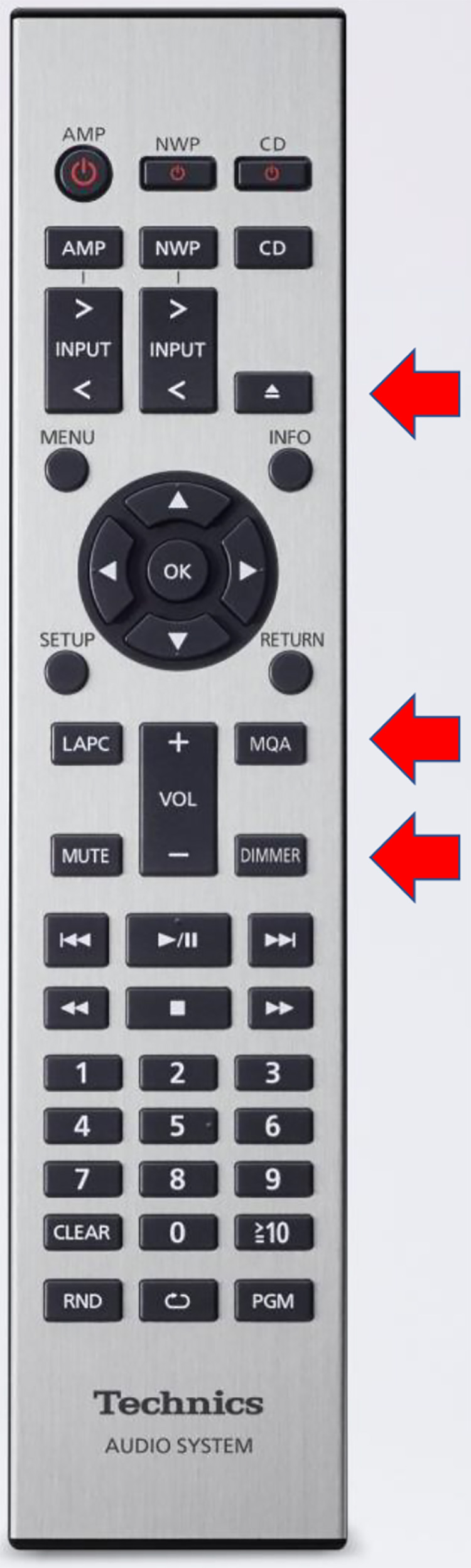 Technics SL-G700M2 Multi-Digital Audio Player Remote Control