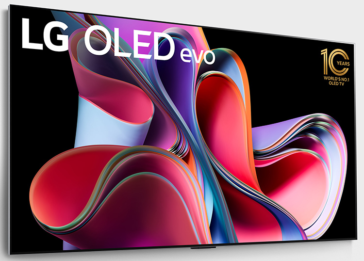 LG OLED evo TV Angle View