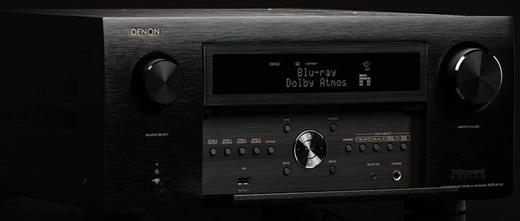 Denon AVR-A1H flagship audio/video receiver Angle View