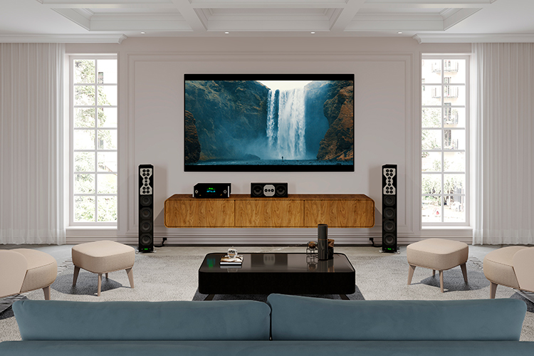 McIntosh MHT300 Home Theater Receiver Living Room View