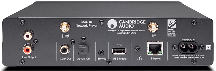 Cambridge Audio MXN10 Network Player Rear View