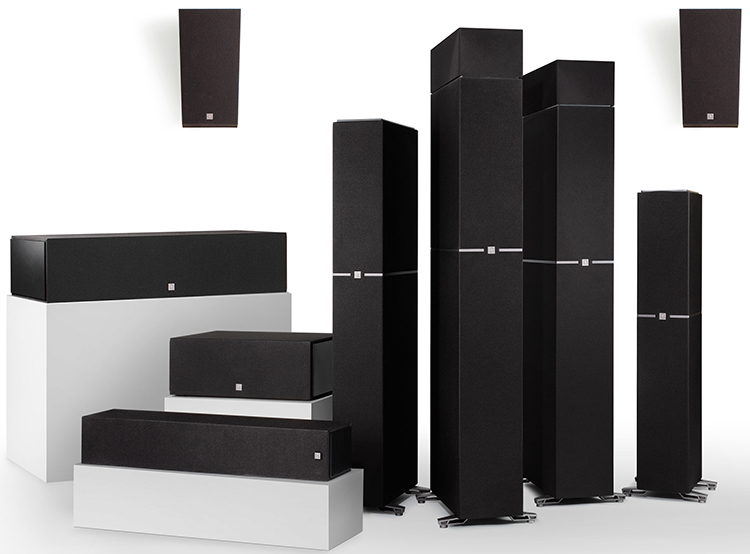 Definitive Technology Dymension Series high-performance loudspeaker products line-up View