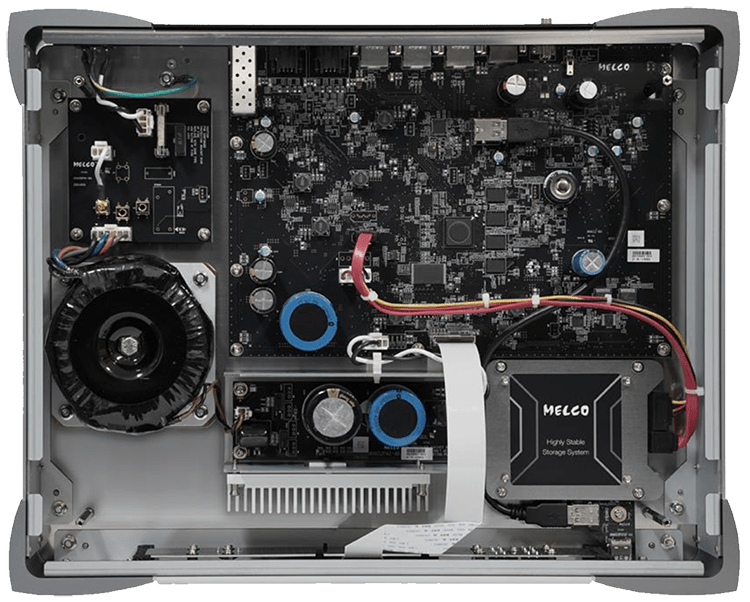 Melco Audio N1-S38 SSD-based digital music library component (silver finish) Internal View