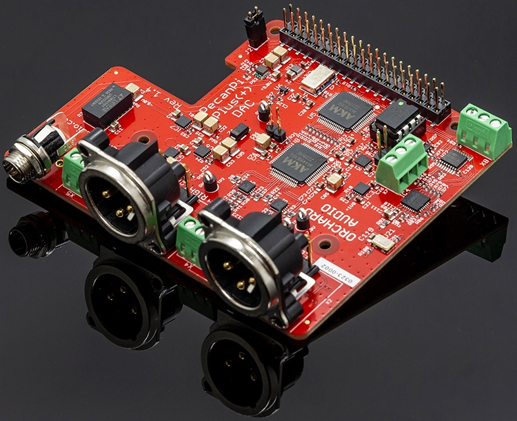 Orchard Audio  PecanPi+ Streamer Internal Chip Angle View