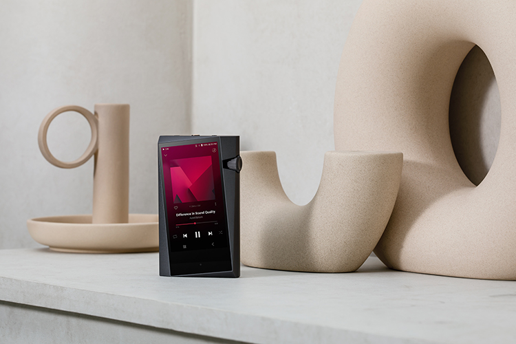 Astell&Kern A&norma SR35 Digital High-Resolution Audio Player in free-standing position