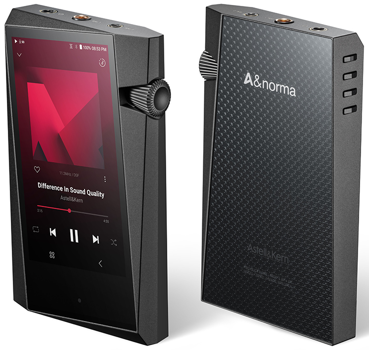 Astell&Kern A&norma SR35 Digital High-Resolution Audio Player Front & Back View